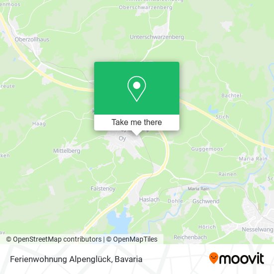 Ferienwohnung Alpenglück map