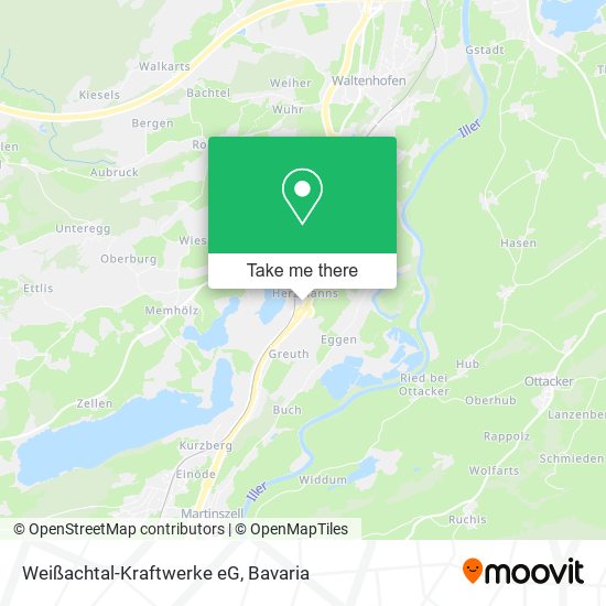 Weißachtal-Kraftwerke eG map