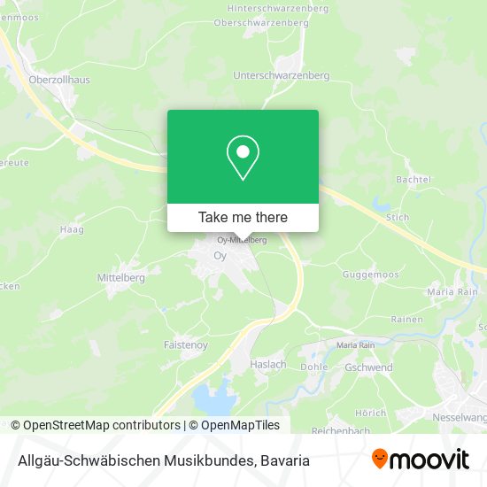 Allgäu-Schwäbischen Musikbundes map