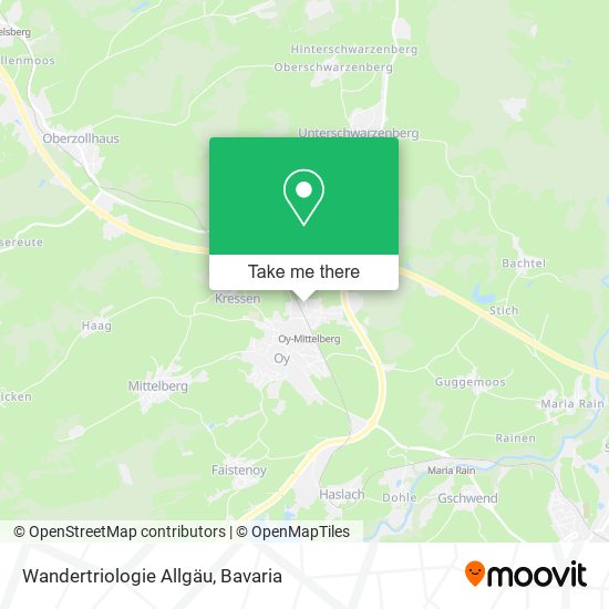 Wandertriologie Allgäu map