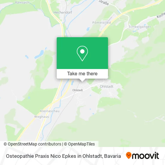 Карта Osteopathie Praxis Nico Epkes in Ohlstadt