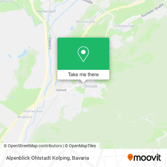 Карта Alpenblick Ohlstadt Kolping