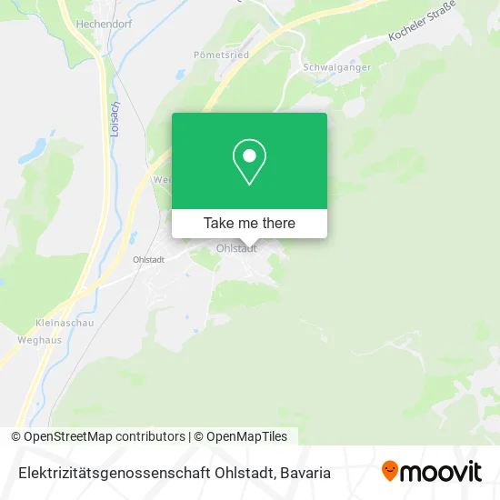 Карта Elektrizitätsgenossenschaft Ohlstadt
