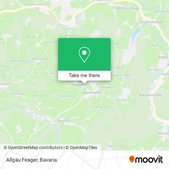 Allgäu Feager map