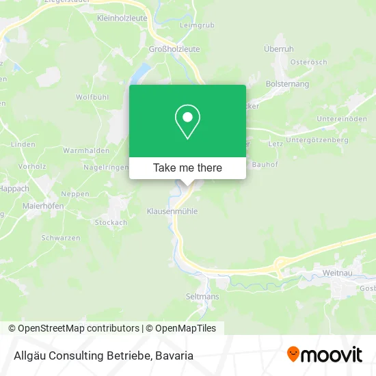 Карта Allgäu Consulting Betriebe