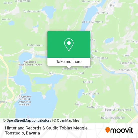 Карта Hinterland Records & Studio Tobias Meggle Tonstudio