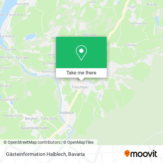 Gästeinformation Halblech map