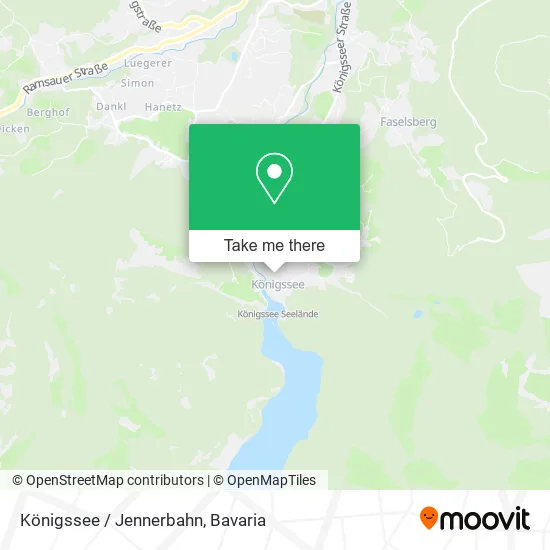 Карта Königssee / Jennerbahn