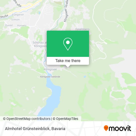Almhotel Grünsteinblick map