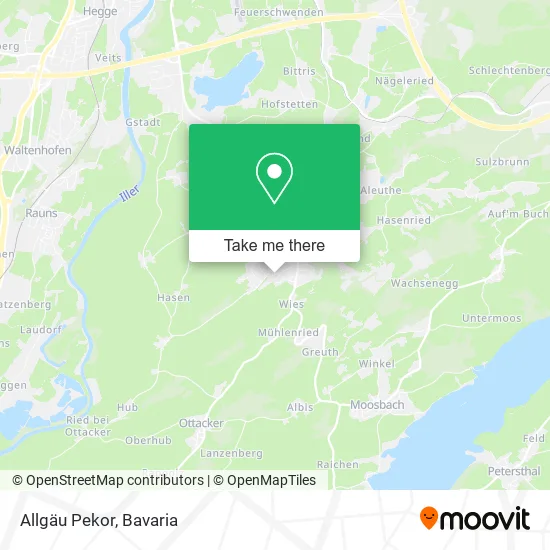 Карта Allgäu Pekor