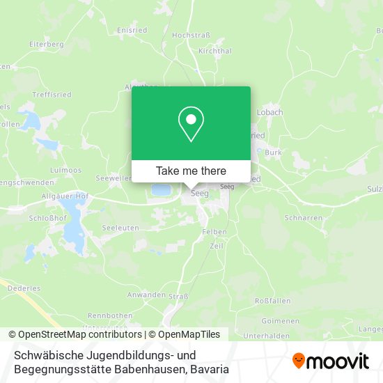 Schwäbische Jugendbildungs- und Begegnungsstätte Babenhausen map