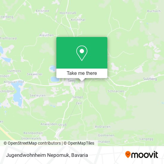 Jugendwohnheim Nepomuk map