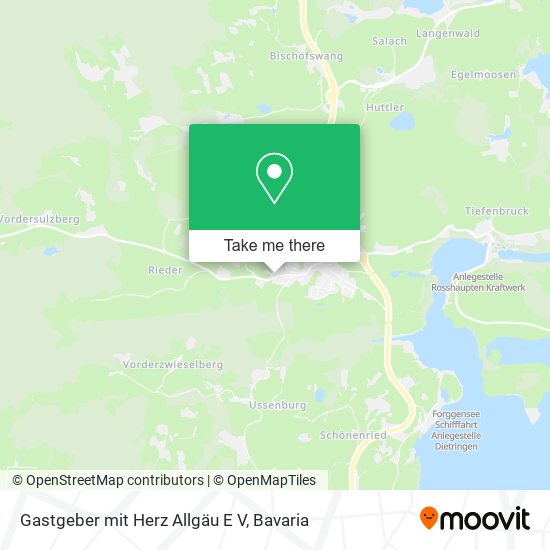 Gastgeber mit Herz Allgäu E V map