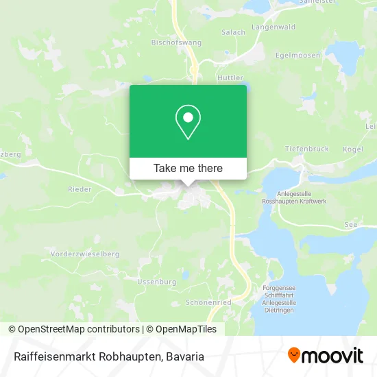 Карта Raiffeisenmarkt Robhaupten