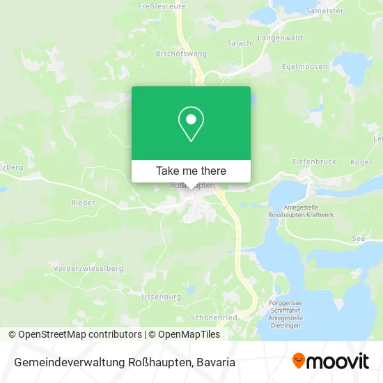 Карта Gemeindeverwaltung Roßhaupten