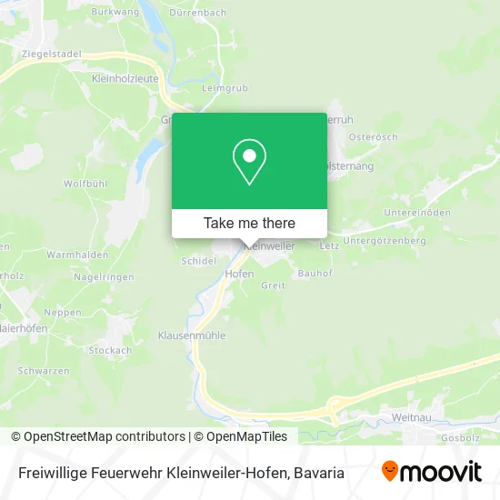 Карта Freiwillige Feuerwehr Kleinweiler-Hofen