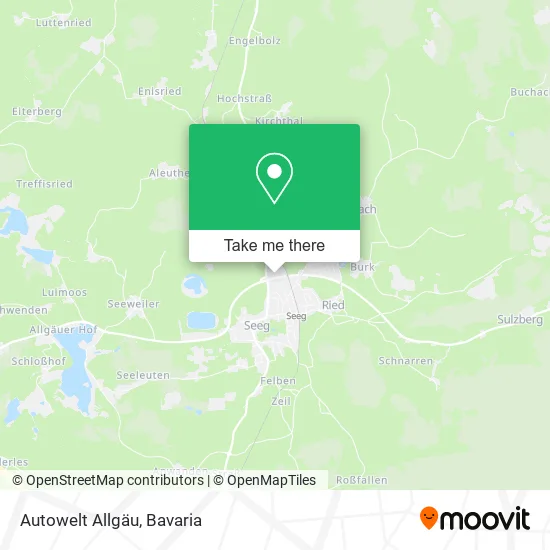 Карта Autowelt Allgäu