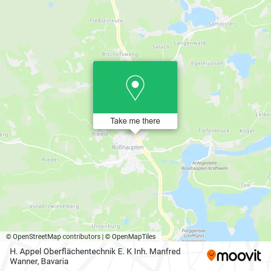 Карта H. Appel Oberflächentechnik E. K Inh. Manfred Wanner