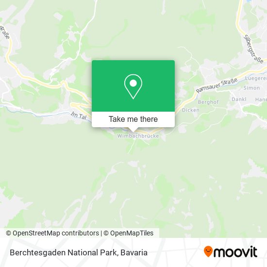 Berchtesgaden National Park map