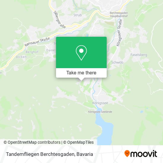 Tandemfliegen Berchtesgaden map