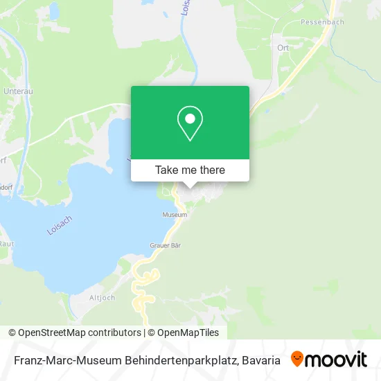 Карта Franz-Marc-Museum Behindertenparkplatz