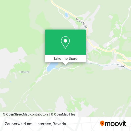 Карта Zauberwald am Hintersee