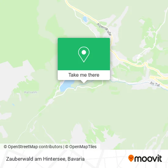 Карта Zauberwald am Hintersee