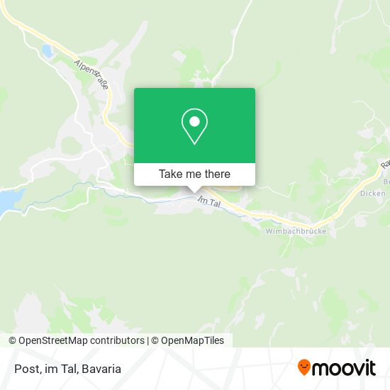 Карта Post, im Tal