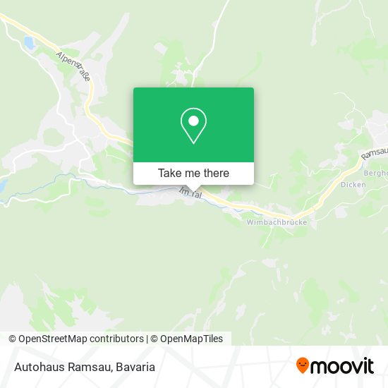 Autohaus Ramsau map