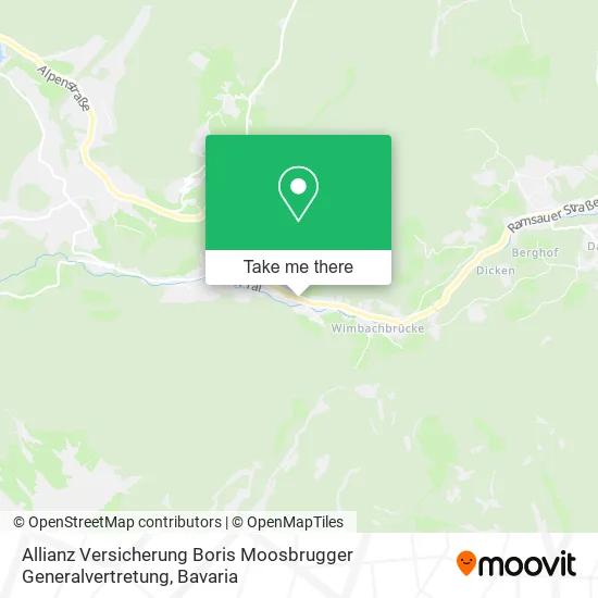 Карта Allianz Versicherung Boris Moosbrugger Generalvertretung