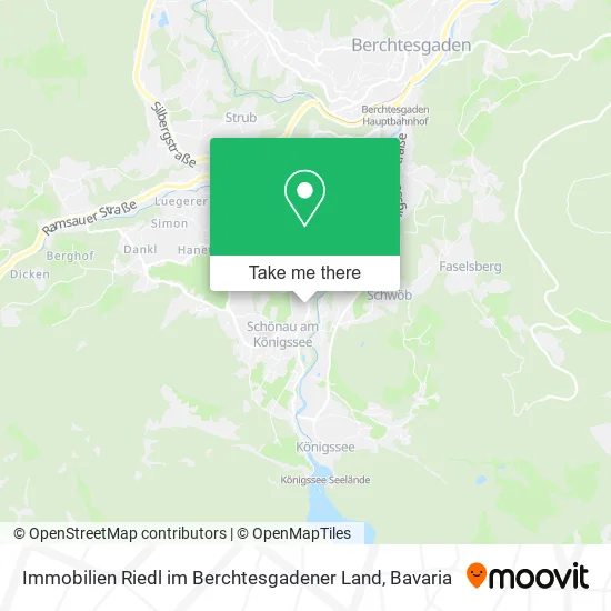 Карта Immobilien Riedl im Berchtesgadener Land
