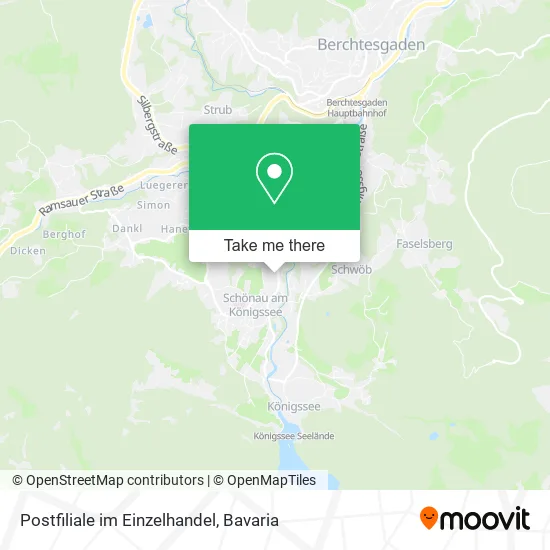 Карта Postfiliale im Einzelhandel
