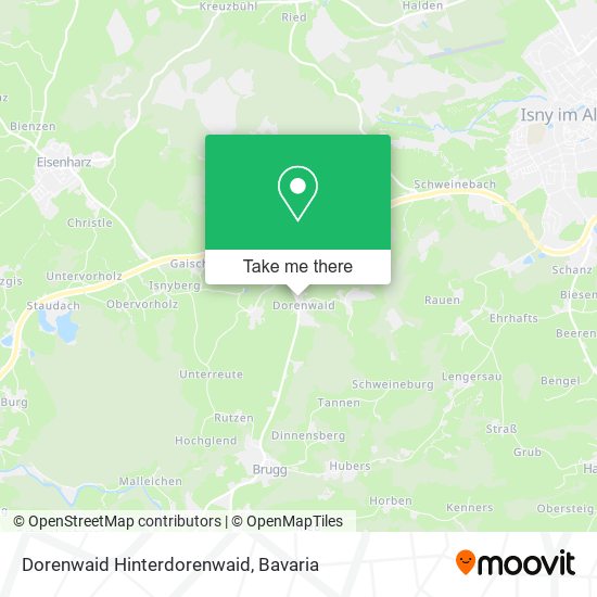 Dorenwaid Hinterdorenwaid map