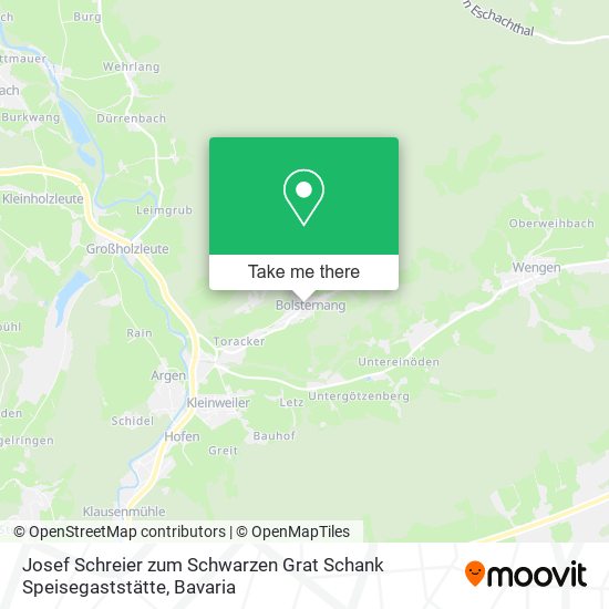 Josef Schreier zum Schwarzen Grat Schank Speisegaststätte map