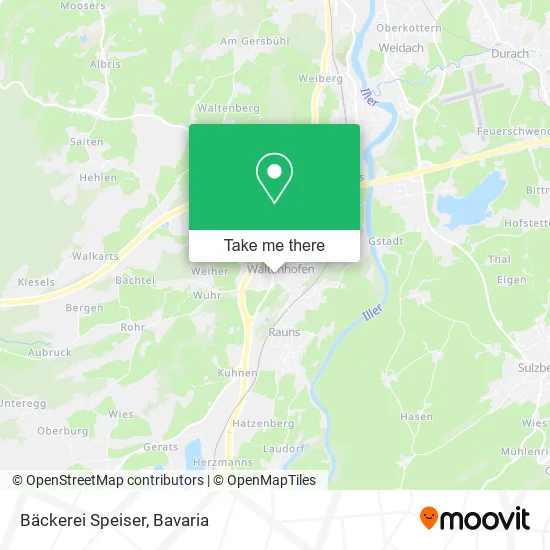 Карта Bäckerei Speiser