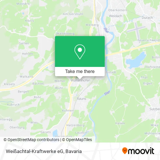 Weißachtal-Kraftwerke eG map