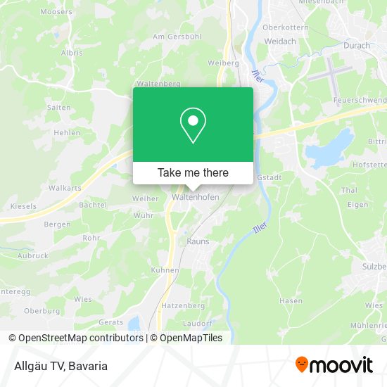 Allgäu TV map