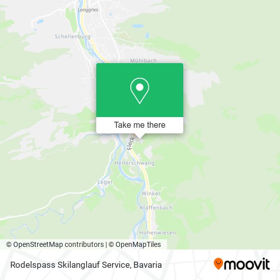 Rodelspass Skilanglauf Service map