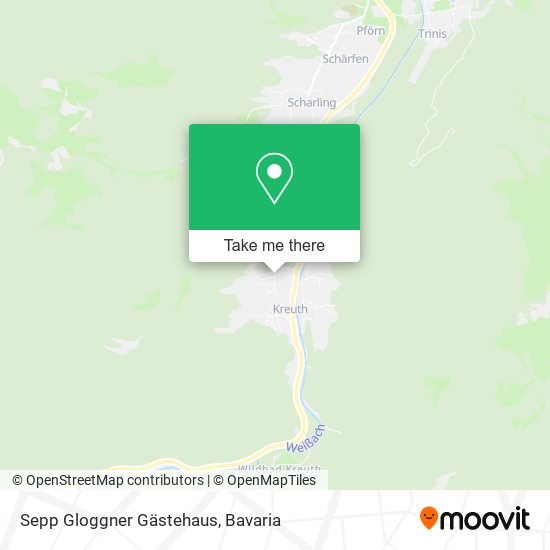 Sepp Gloggner Gästehaus map