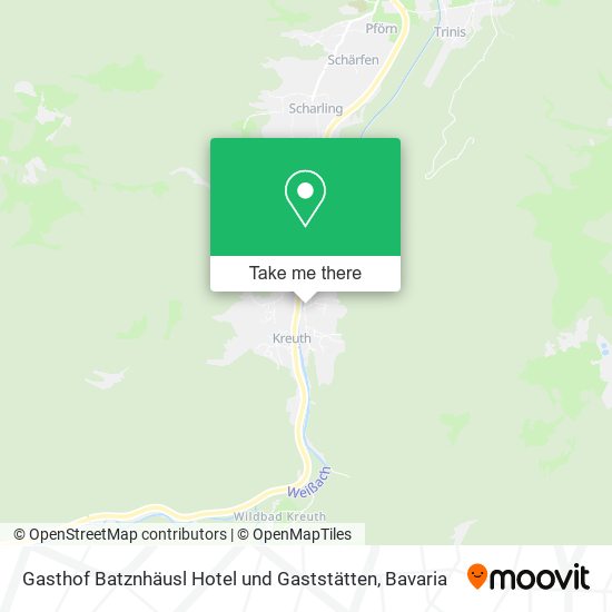 Gasthof Batznhäusl Hotel und Gaststätten map
