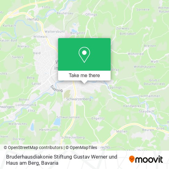 Bruderhausdiakonie Stiftung Gustav Werner und Haus am Berg map