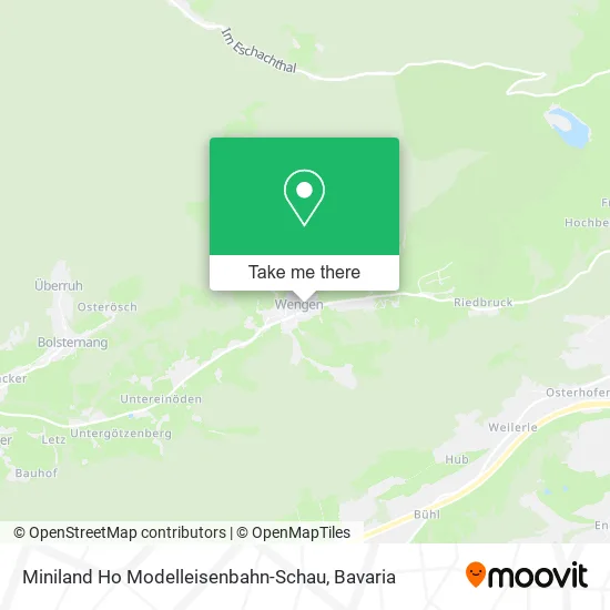 Карта Miniland Ho Modelleisenbahn-Schau