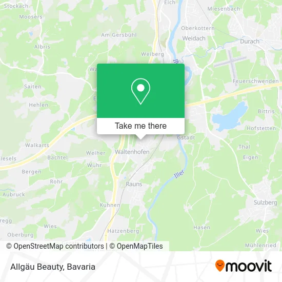 Карта Allgäu Beauty