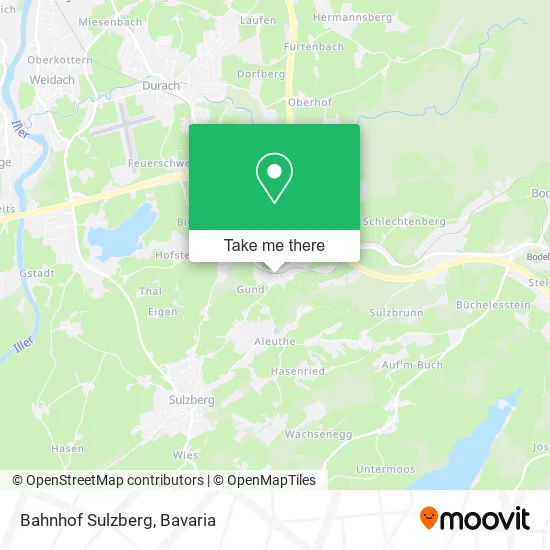 Bahnhof Sulzberg map