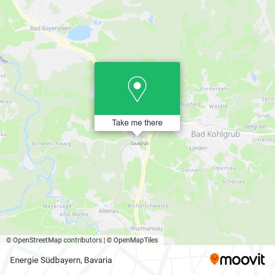 Energie Südbayern map