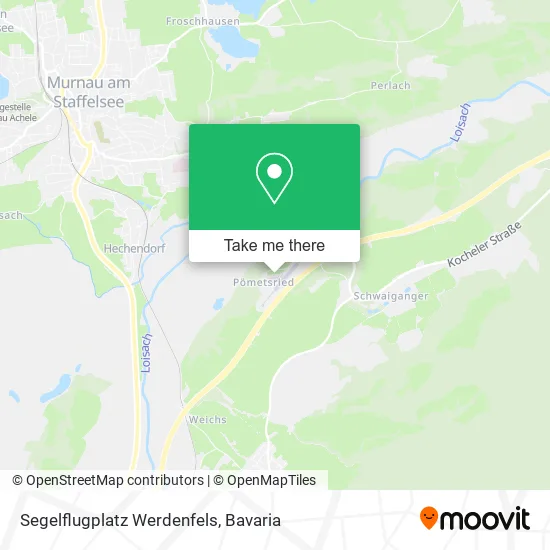 Карта Segelflugplatz Werdenfels