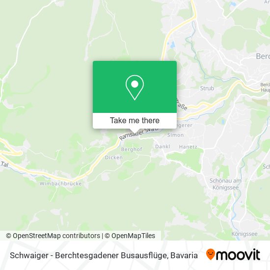 Карта Schwaiger - Berchtesgadener Busausflüge