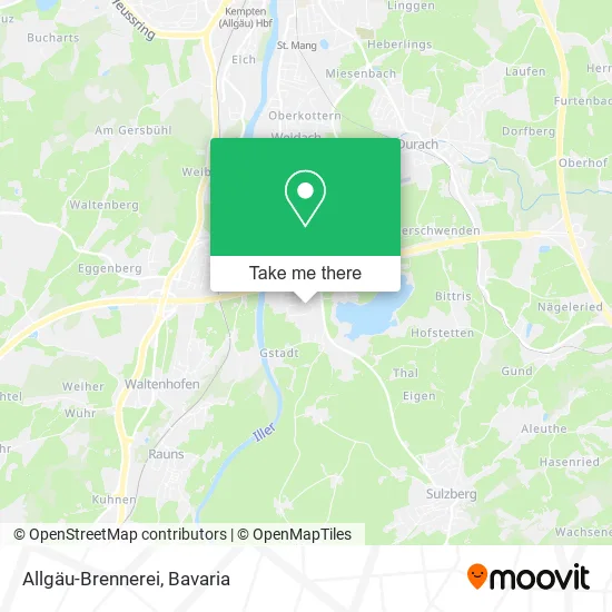 Карта Allgäu-Brennerei