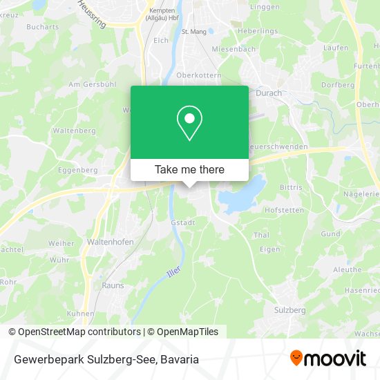Gewerbepark Sulzberg-See map
