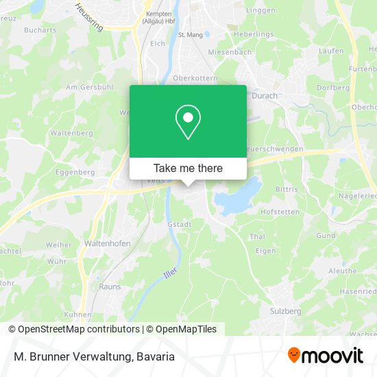 Карта M. Brunner Verwaltung